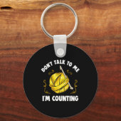 Don't Talk To Me I'm Counting _ Funny Knitting Cro Sleutelhanger (Voorkant)