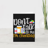 Dont Talk To Me Im Counting Funny Pharmacy Tech  Kaart (Voorkant)