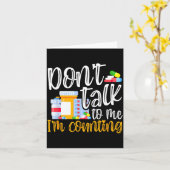 Dont Talk To Me Im Counting Funny Pharmacy Tech  Kaart (Gele Bloem)