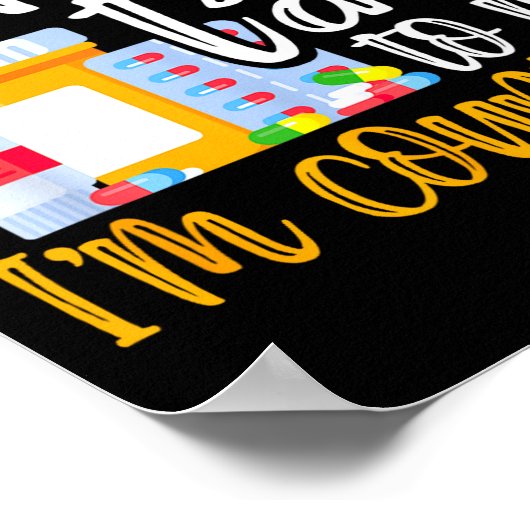 Dont Talk To Me Im Counting Funny Pharmacy Tech Poster (Hoek)