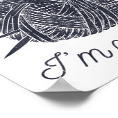 Don't Talk To Me I'm Counting Knitting Lover Knitt Poster (Hoek)