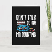 Don't Talk To Me I'm Counting Pharmacist Pharmacy Kaart (Voorkant)