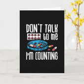 Don't Talk To Me I'm Counting Pharmacist Pharmacy Kaart (Gele Bloem)