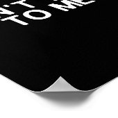 Don't Talk To Me Print On The Back Funny Anti Soci (Hoek)