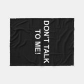 Don't Talk To Me Secret Masked Performer Fleece Deken (Voorkant (Horizontaal))