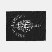 Don't Talk To Me When I'm Overstimulated - Front A Fleece Deken (Voorkant (Horizontaal))