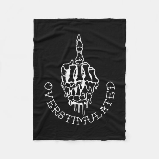 Don't Talk To Me When I'm Overstimulated - Front A Fleece Deken (Voorkant)