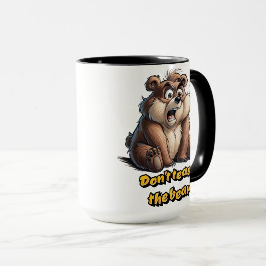 Don't Tease Teddy Bear beroemd gemaakt door Charm  Mok (Voorkant rechts)