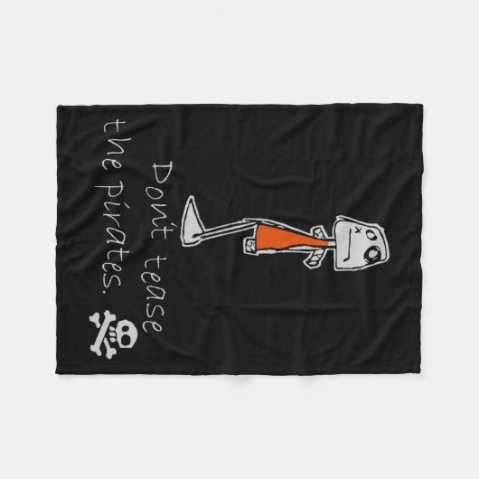 Dont Tease The Rates  Fleece Deken (Voorkant (Horizontaal))