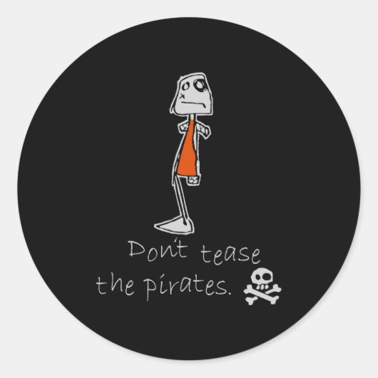 Dont Tease The Rates  Ronde Sticker (Voorkant)