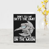 Don't Tell Me Sky Is The Limit Motivational Quote  Kaart (Gele Bloem)