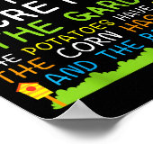 Don't Tell Secret In The Garden Funny Gardener  Poster (Hoek)