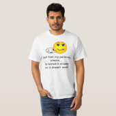Don't test my patience t-shirt (Voorkant volledig)