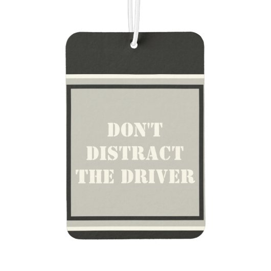 Don't Text Drive Black Silver Neem het leven serie Luchtverfrisser (Achterkant)