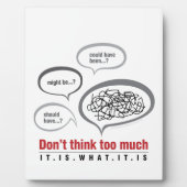 Don't Think Too Much Fotoplaat (Voorkant)
