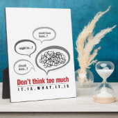 Don't Think Too Much Fotoplaat (Zijkant)