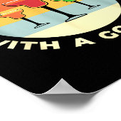 Don't Threaten Me With A Good Time Funny Margarita Poster (Hoek)