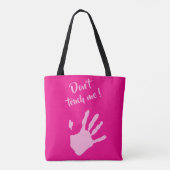 Don't touch me - Hands Tote Bag (Achterkant)
