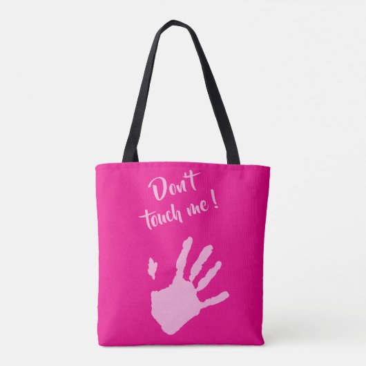 Don't touch me - Hands Tote Bag (Achterkant)