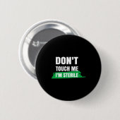 Dont Touch Me Im Sterile Funny Surgical Tech Ronde Button 5,7 Cm (Voorkant /achterkant)