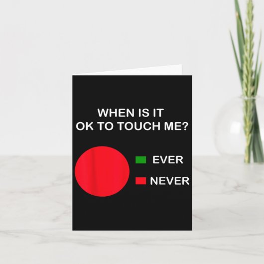 Don't Touch Me - Never Touch Me Circle Graph Intro Kaart (Voorkant)