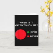 Don't Touch Me - Never Touch Me Circle Graph Intro Kaart (Gele Bloem)