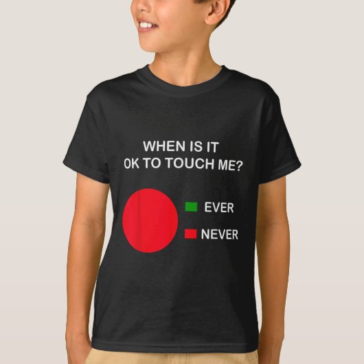 Don't Touch Me - Never Touch Me Circle Graph Intro T-shirt (Voorkant)