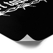 Dont Touch Me Prikkeldraad Introvert Art Tattoo St Poster (Hoek)