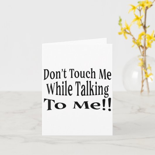 Don't Touch Me While Talking To Me  Kaart (Gele Bloem)