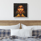 Don't touch my beautiful black hair melanin sista canvas afdruk (Insitu (Slaapkamer))