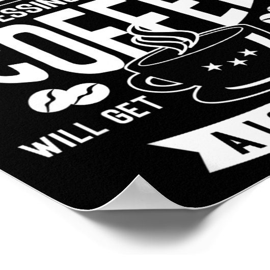 Don't Touch My Morning Coffee Funny Caffeine Quote Poster (Hoek)