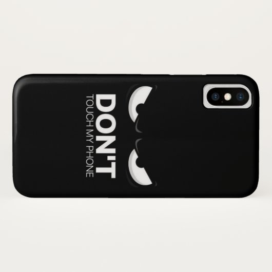 DON'T TOUCH MY PHONE Case-Mate iPhone CASE (Achterkant (horizontaal))