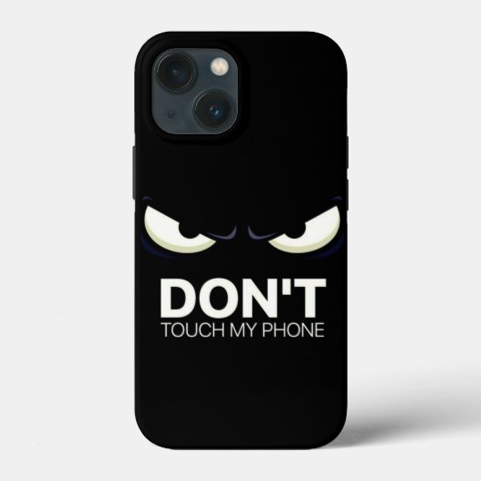 don't touch my phone iPhone case (Achterkant)