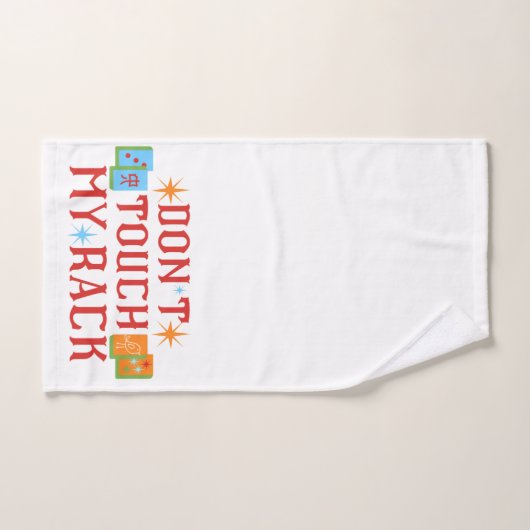 DON'T Touch My RACK Mahjong Handdoek cadeau (Handdoek)