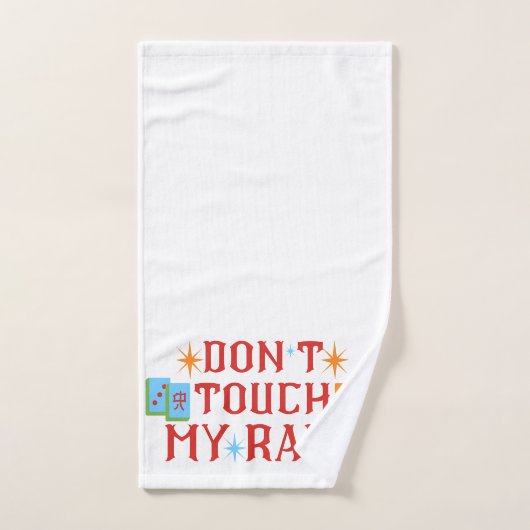 DON'T Touch My RACK Mahjong Handdoek cadeau (Handdoek)