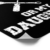 Don't Touch My Tools Or My Daughter Shirt Father's Poster (Hoek)