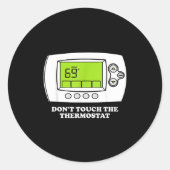 Don't Touch The Tat Apparel Ronde Sticker (Voorkant)