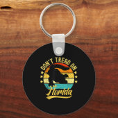 Don't Tread On Florida Alligator  Sleutelhanger (Voorkant)