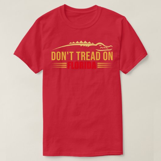 Dont Tread on Florida Alligator T-shirt (Design voorkant)