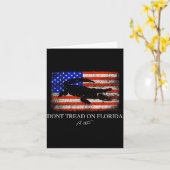 Don't Tread On Florida Governor Ron Desantis 2022  Kaart (Gele Bloem)