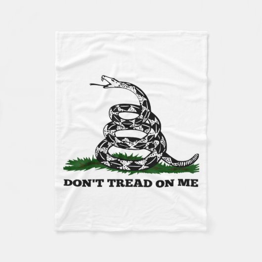 Don't Tread On Me 2nd Amendment Patriotic New Nove Fleece Deken (Voorkant)