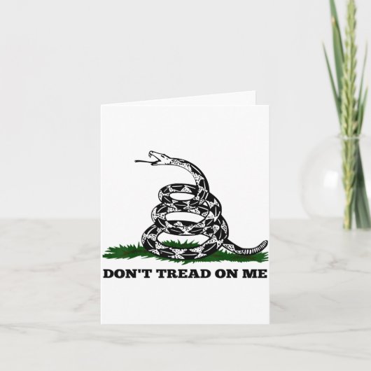 Don't Tread On Me 2nd Amendment Patriotic New Nove Kaart (Voorkant)