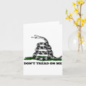 Don't Tread On Me 2nd Amendment Patriotic New Nove Kaart (Gele Bloem)