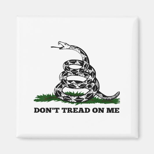 Don't Tread On Me 2nd Amendment Patriotic New Nove Magneet (Voorkant)