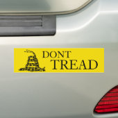 Dont Tread on me bumper sticker (Op auto)