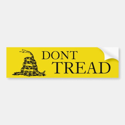 Dont Tread on me bumper sticker (Voorkant)