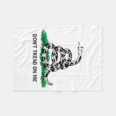 Dont Tread On Me Fleece Deken (Voorkant (Horizontaal))