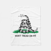 Dont Tread On Me  Fleece Deken (Voorkant)