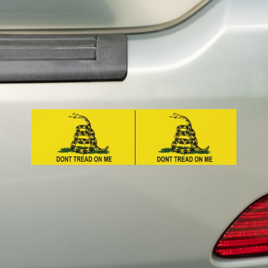 Dont Tread on Me - Gadsden Flag Bumpersticker (Op auto)