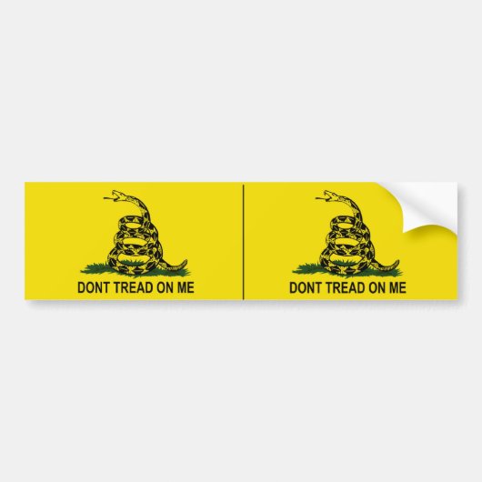 Dont Tread on Me - Gadsden Flag Bumpersticker (Voorkant)